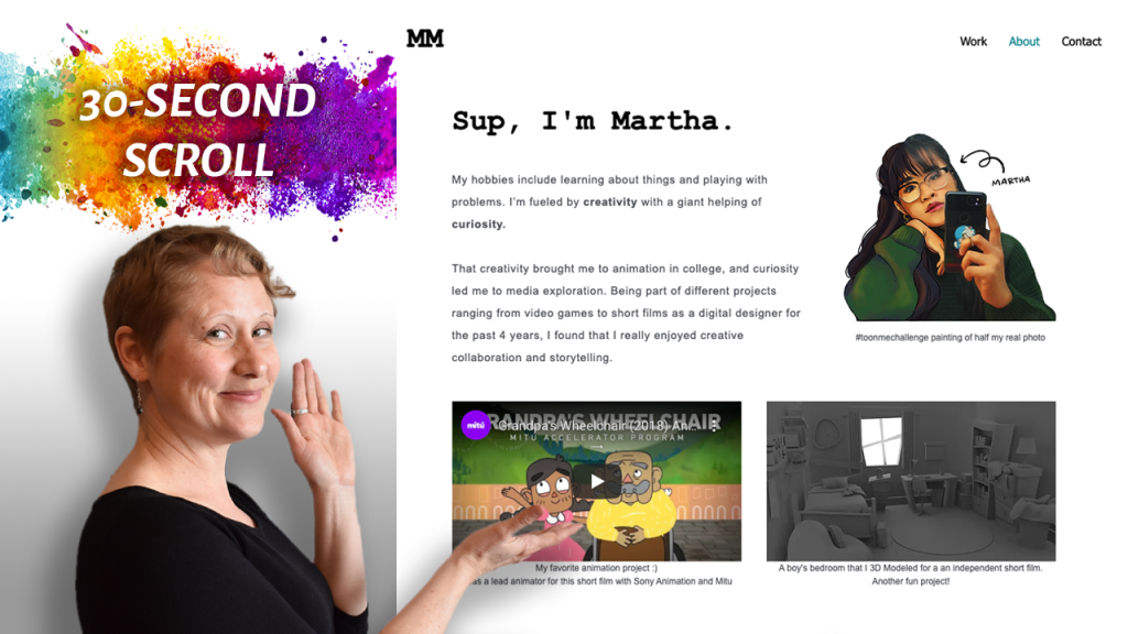 Martha Magsombol website screenshot