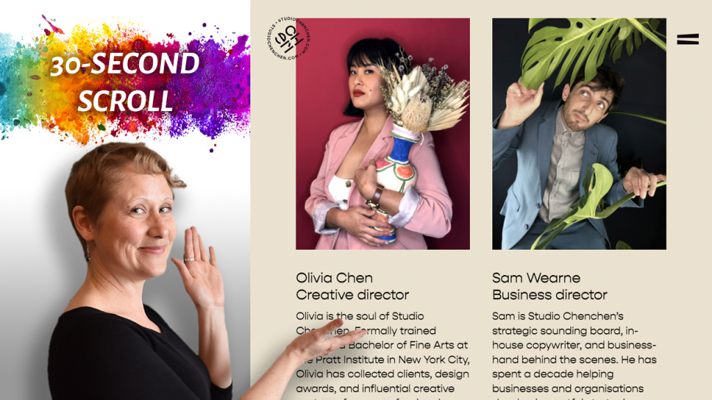 Studio Chenchen's website screenshot